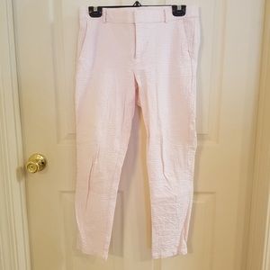 Pink and white pants